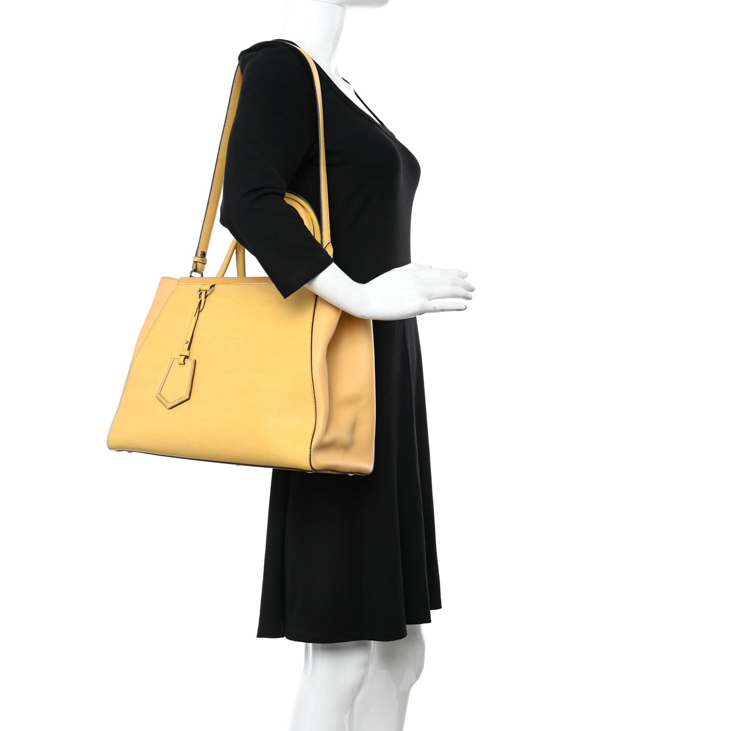 Vitello Elite Flamingo Regular 2Jours Tote Giallo Alchemy
