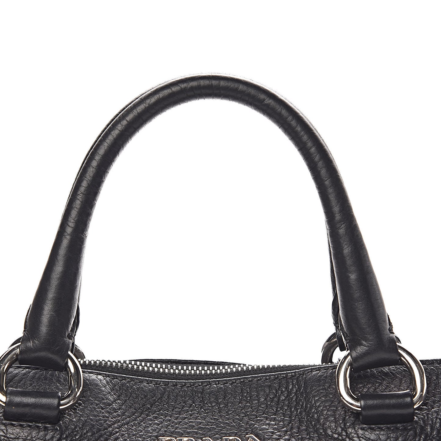 Vitello Daino Shopping Satchel Black