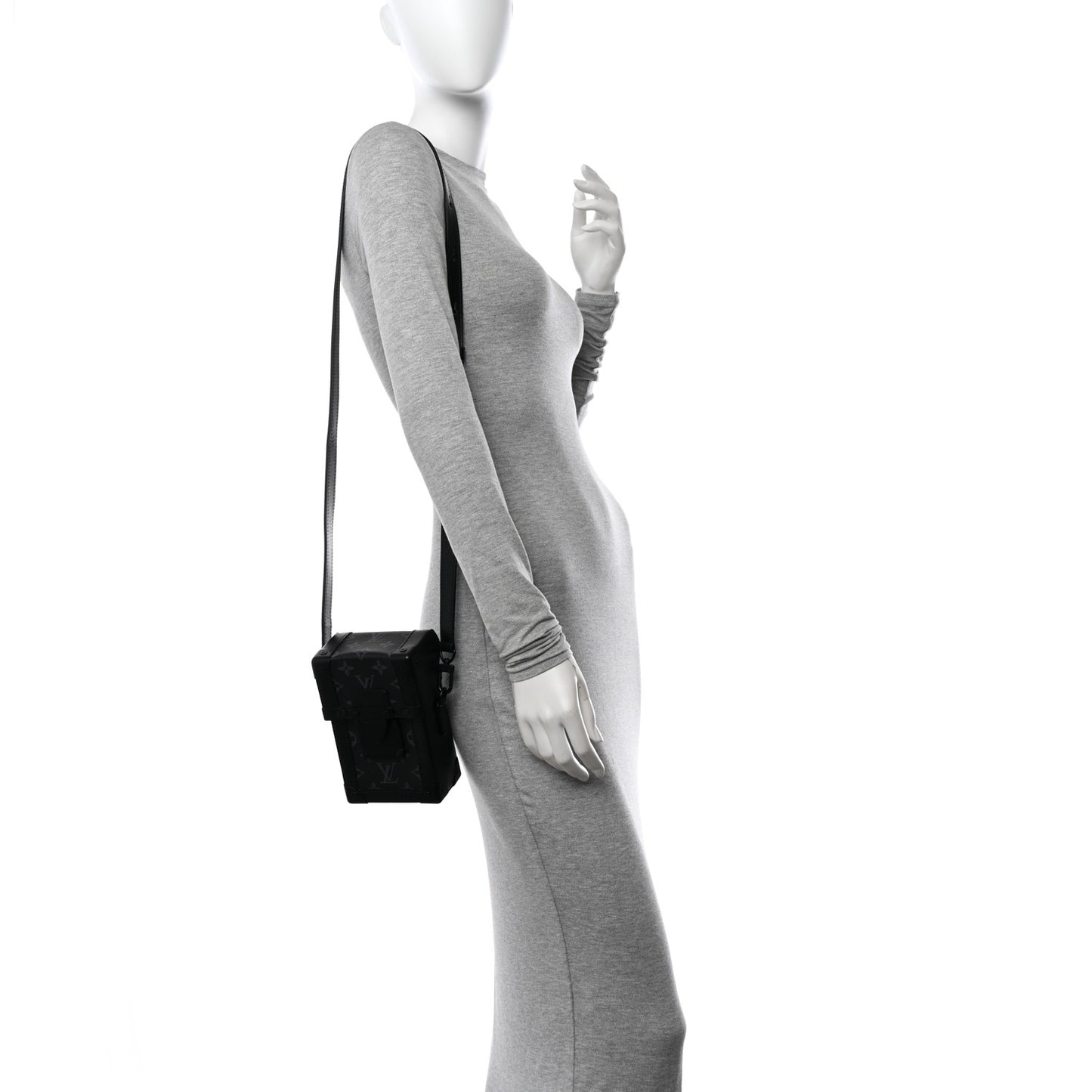 Monogram Eclipse Vertical Trunk Wearable Wallet Black