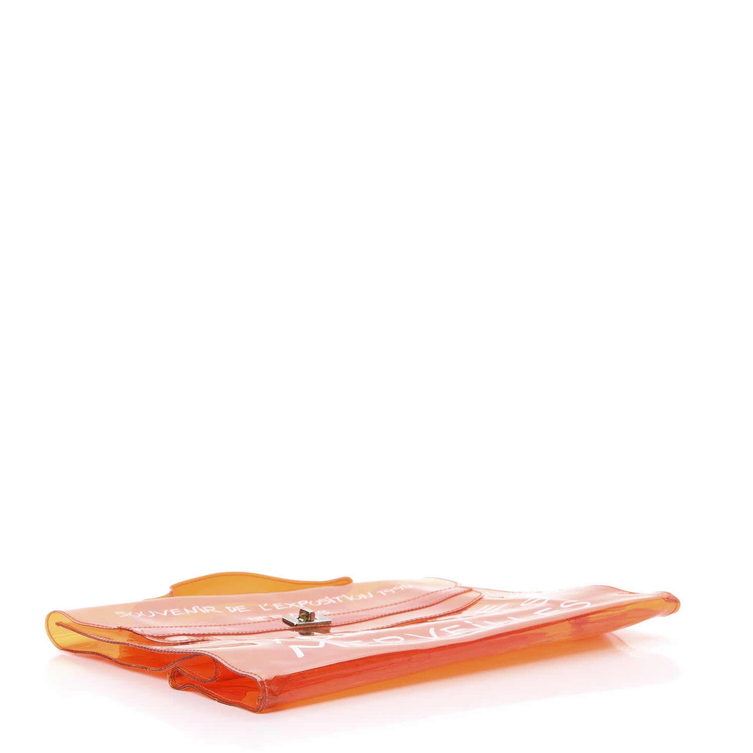 Hermes Vinyl Souvenir De L'Exposition Kelly Orange 3 of 12