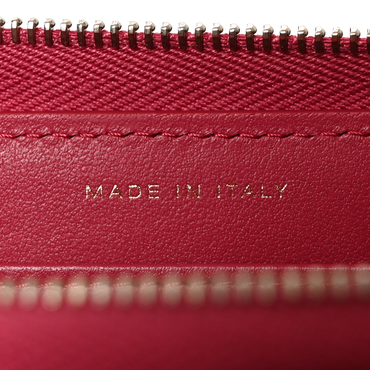 Caviar Quilted Large Gusset Zip Around Wallet Dark Pink