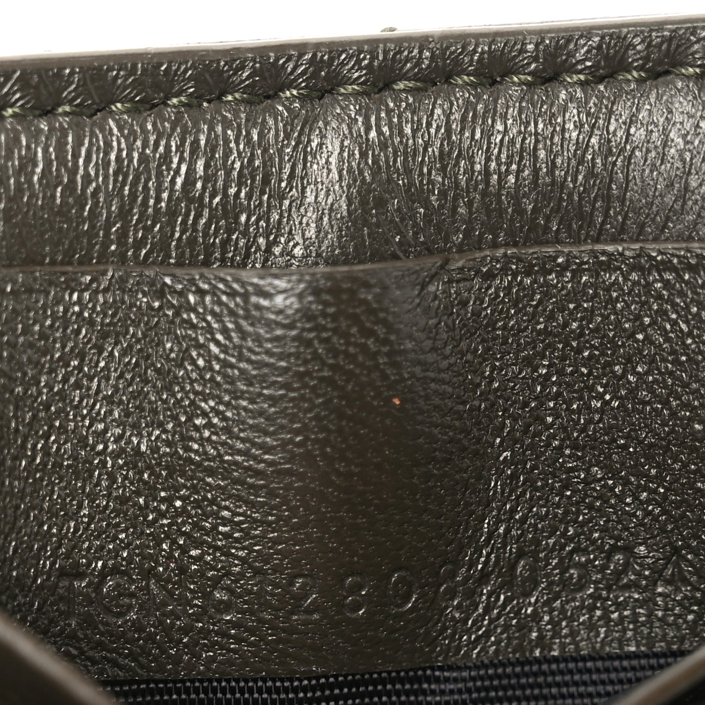 Calfskin Matelasse Chevron Monogram Fragments Zippered Card Case Light Musk