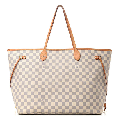 Louis Vuitton Damier Azur Neo Neverfull GM Rose Ballerine 1 of 14