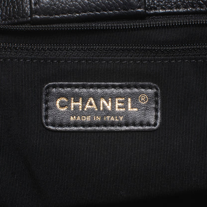 Chanel Calfskin Cerf Executive Shopper Tote Black 6 of 7