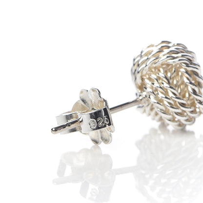 Tiffany Sterling Silver Twist Knot Earrings 5 of 6