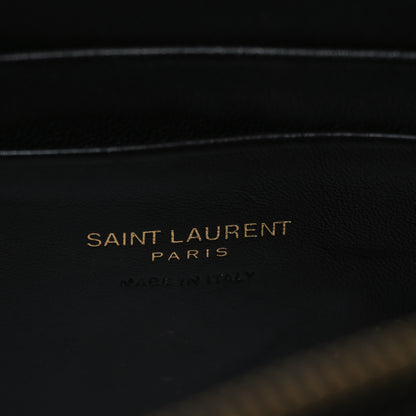 Saint Laurent Grain De Poudre Matelasse Monogram Mini Lou Camera Bag Black 6 of 11