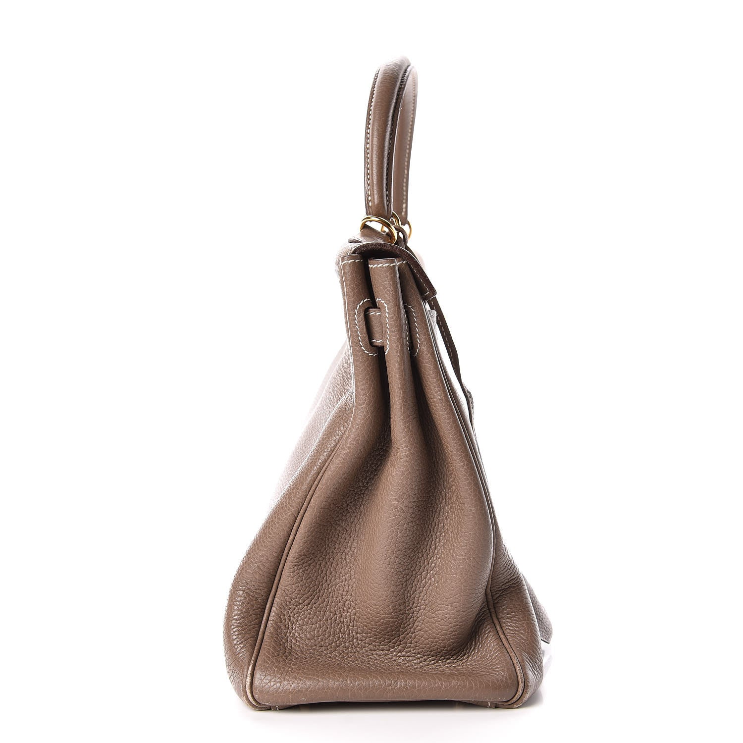 Hermes Taurillon Clemence Kelly Retourne 35 Etoupe 19 of 22