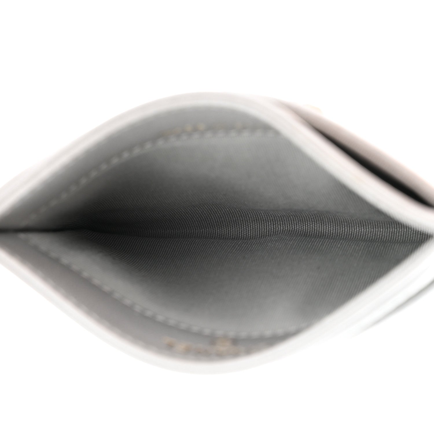 Chanel Metallic Goatskin Quilted 19 Card Holder Silver 5 of 8