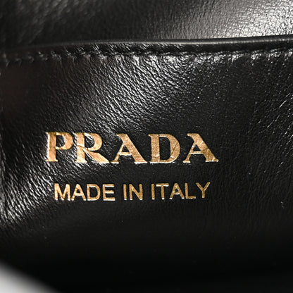 Prada Calfskin Buckle Bag With Jeweled Belt Black 6 of 12