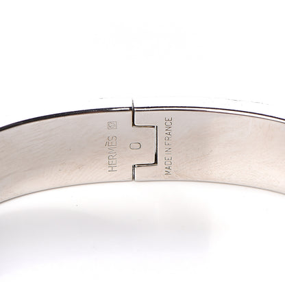 Hermes Enamel Narrow Clic Clac H Bracelet PM White 5 of 6