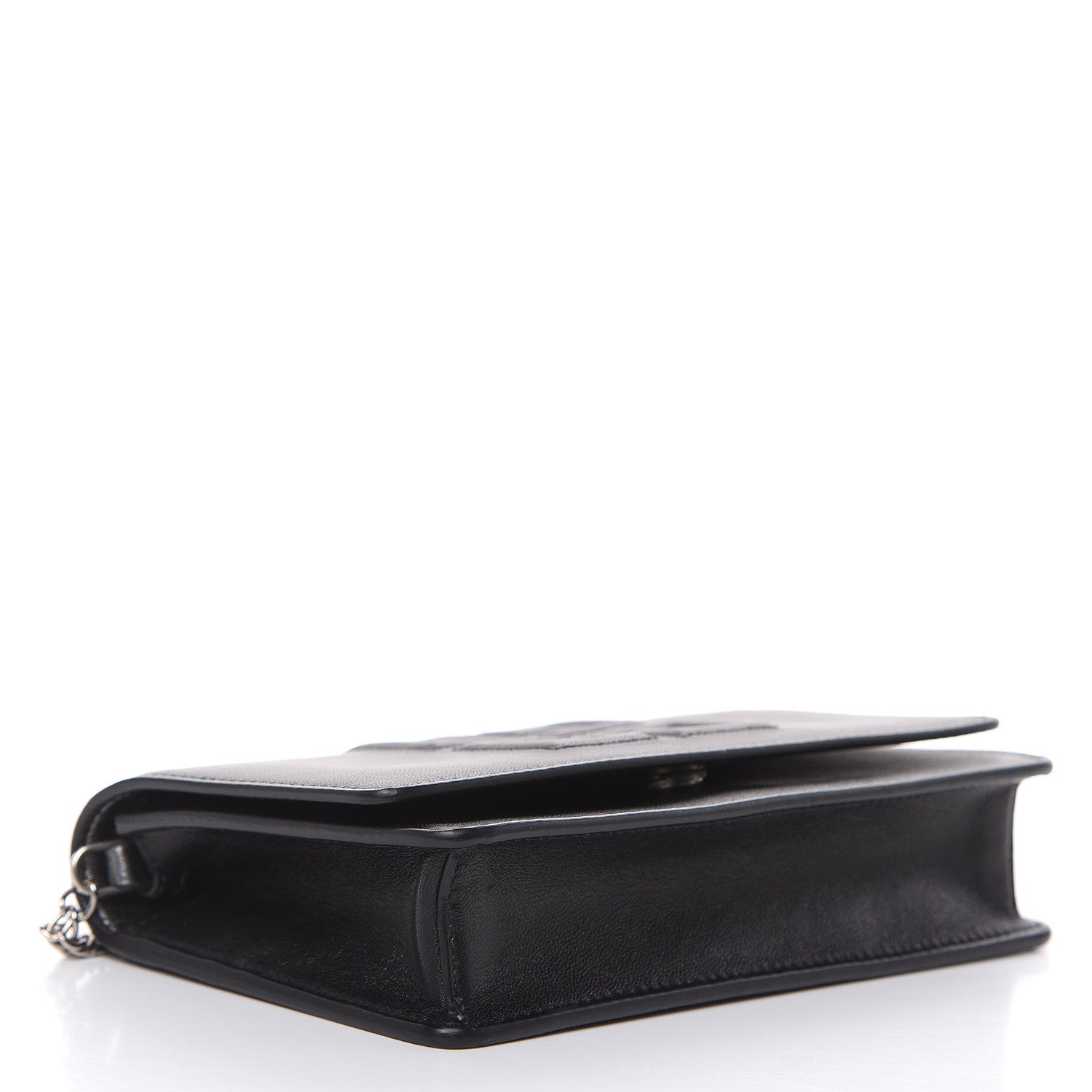 Givenchy Lambskin Emblem Chain Wallet Black 4 of 11