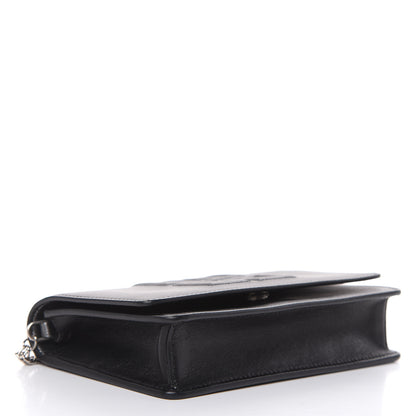 Givenchy Lambskin Emblem Chain Wallet Black 4 of 11