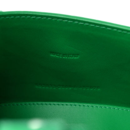 Balenciaga Shiny Calfskin Tonal B Crocodile Embossed Hourglass Top Handle Bag XS Vivid Green 7 of 11