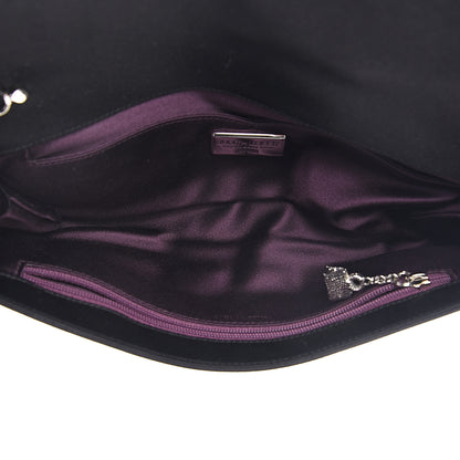 Judith Leiber Crystal Satin Flower Clutch Black 4 of 6