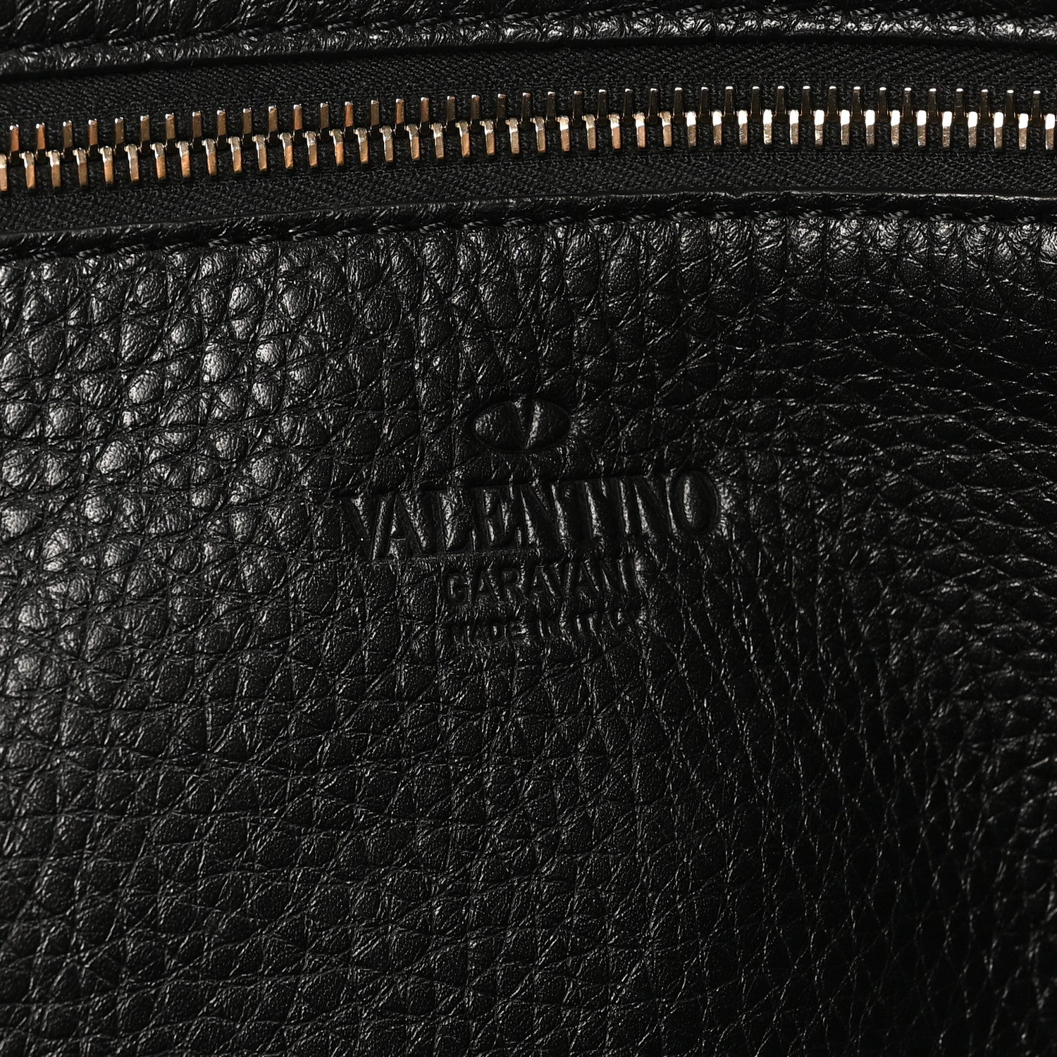 Valentino Garavani Pebbled Calfskin Medium Rockstud Tote Black 6 of 9