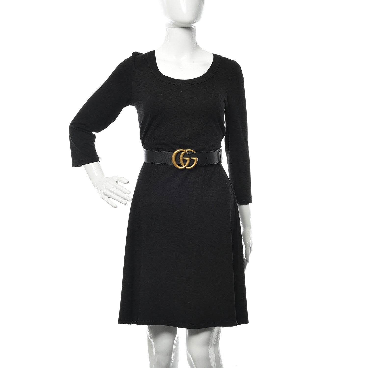 Gucci Calfskin Double G 40mm Belt 80 32 Black 2 of 6