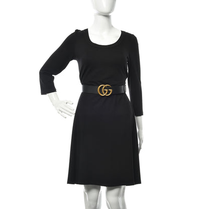 Gucci Calfskin Double G 40mm Belt 80 32 Black 2 of 6