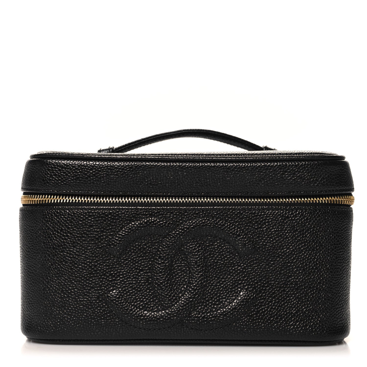 Chanel Caviar CC Vanity Cosmetic Case Black 1 of 10