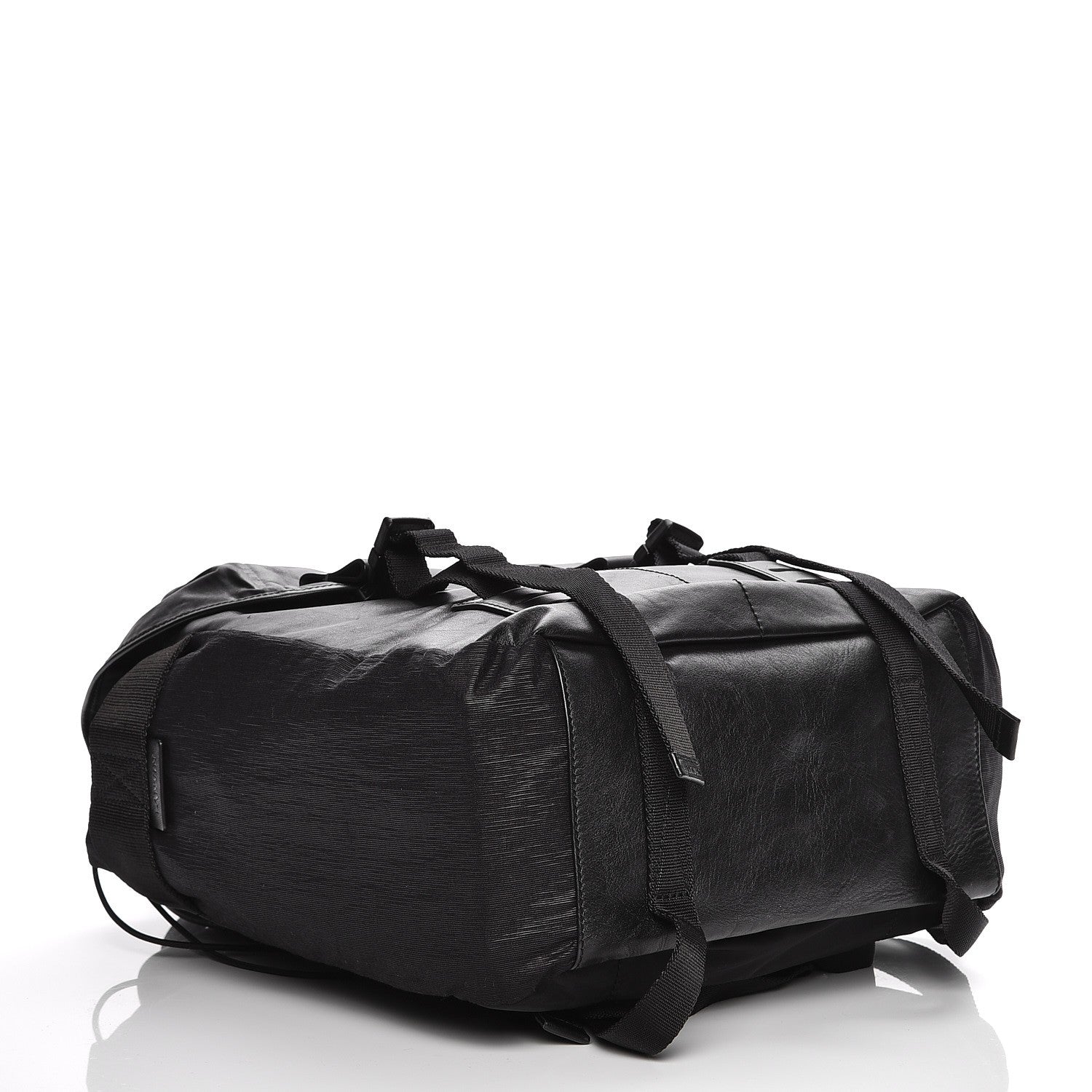 Lanvin Calfskin Paper Style Backpack Black 4 of 8