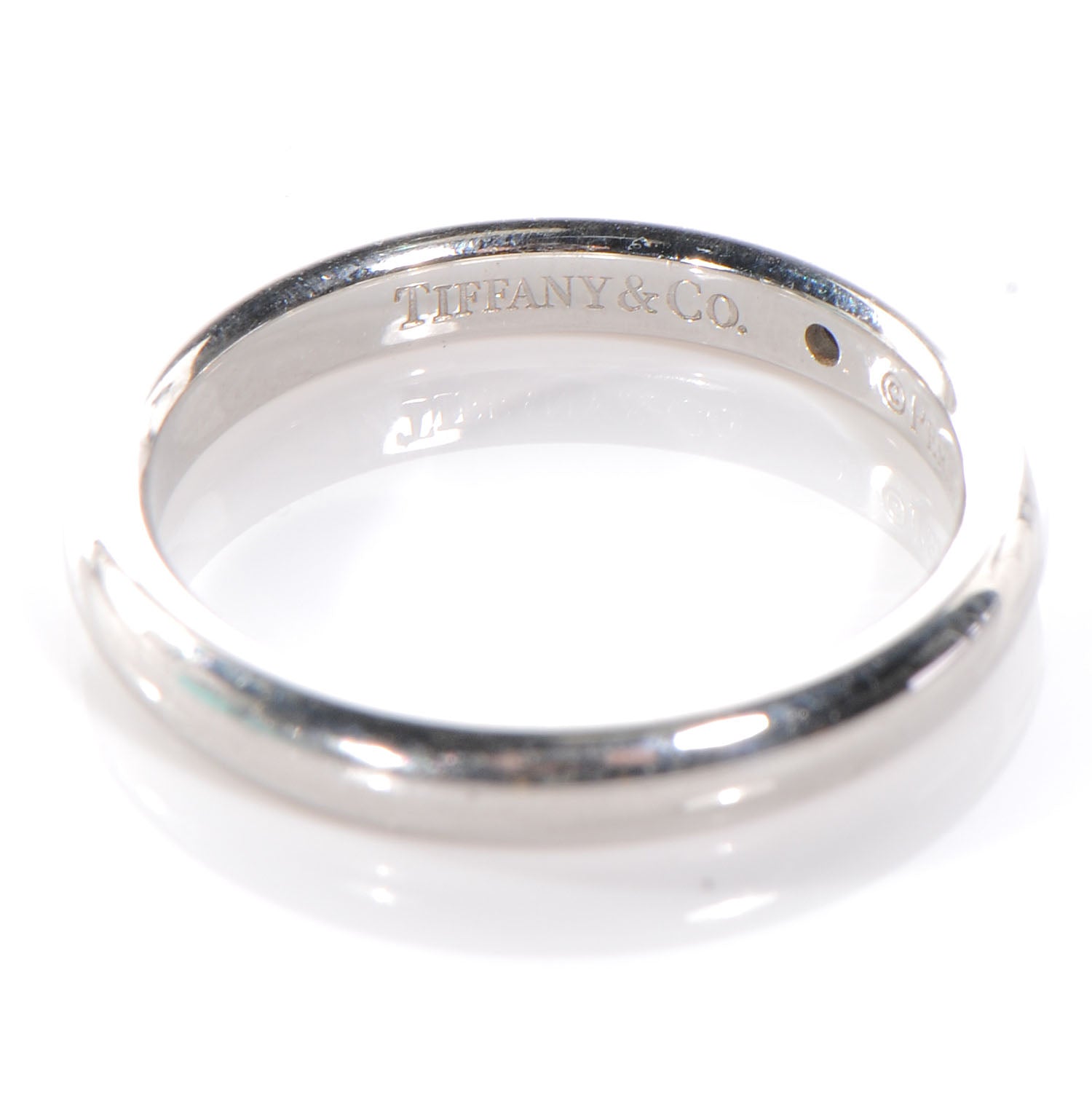 Tiffany Platinum Diamond Elsa Peretti Band Ring 5.5 5 of 6