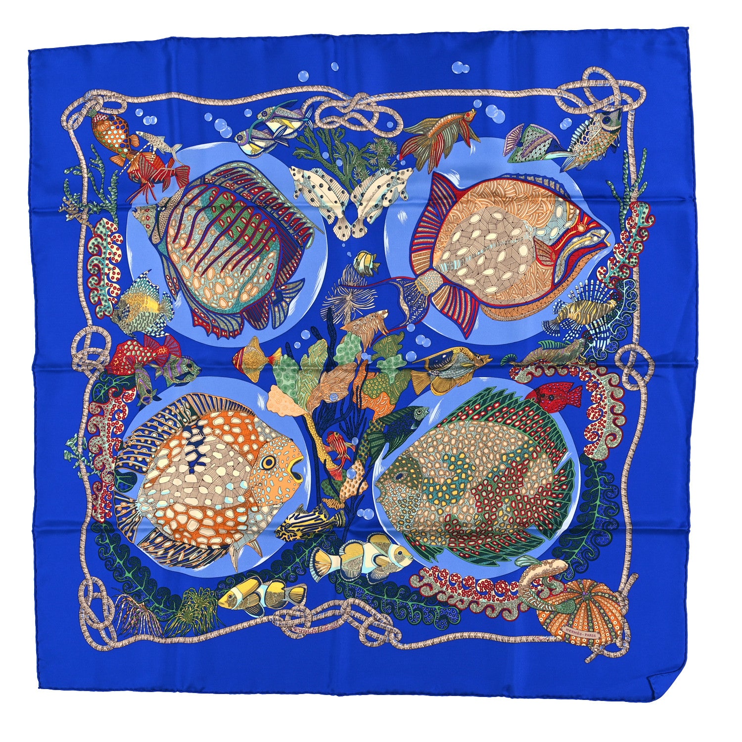 Hermes Silk Grands Fonds Scarf 90 1 of 3