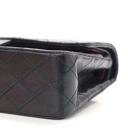 Chanel Lambskin Quilted Medium Double Flap Black 10 of 11