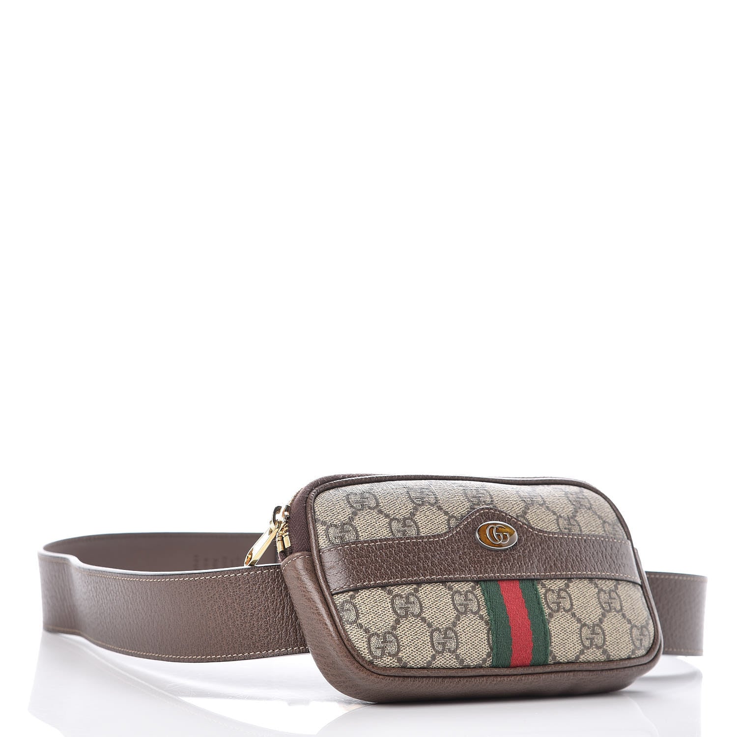 Gucci GG Supreme Monogram Ophidia Belted iPhone Case 95 38 Dark Brown 4 of 11