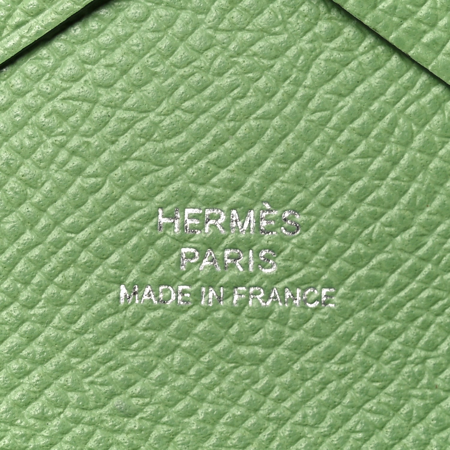 Hermes Epsom Calvi Duo Card Case Vert Criquet 6 of 7