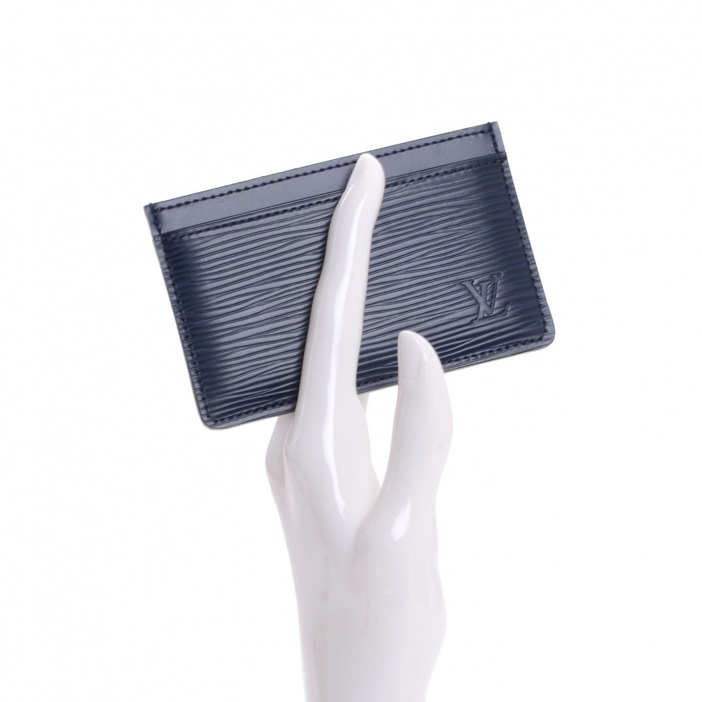 Epi Card Holder Indigo