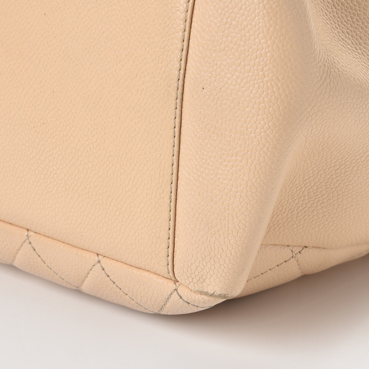 Chanel Caviar Quilted Grand Shopping Tote GST Beige Clair 19 of 33