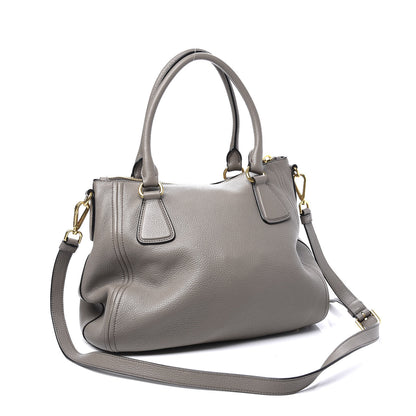 Prada Vitello Phenix Shoulder Bag Argilla 2 of 11