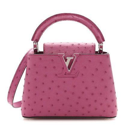 Louis Vuitton Ostrich Capucines Mini Fuchsia 1 of 10