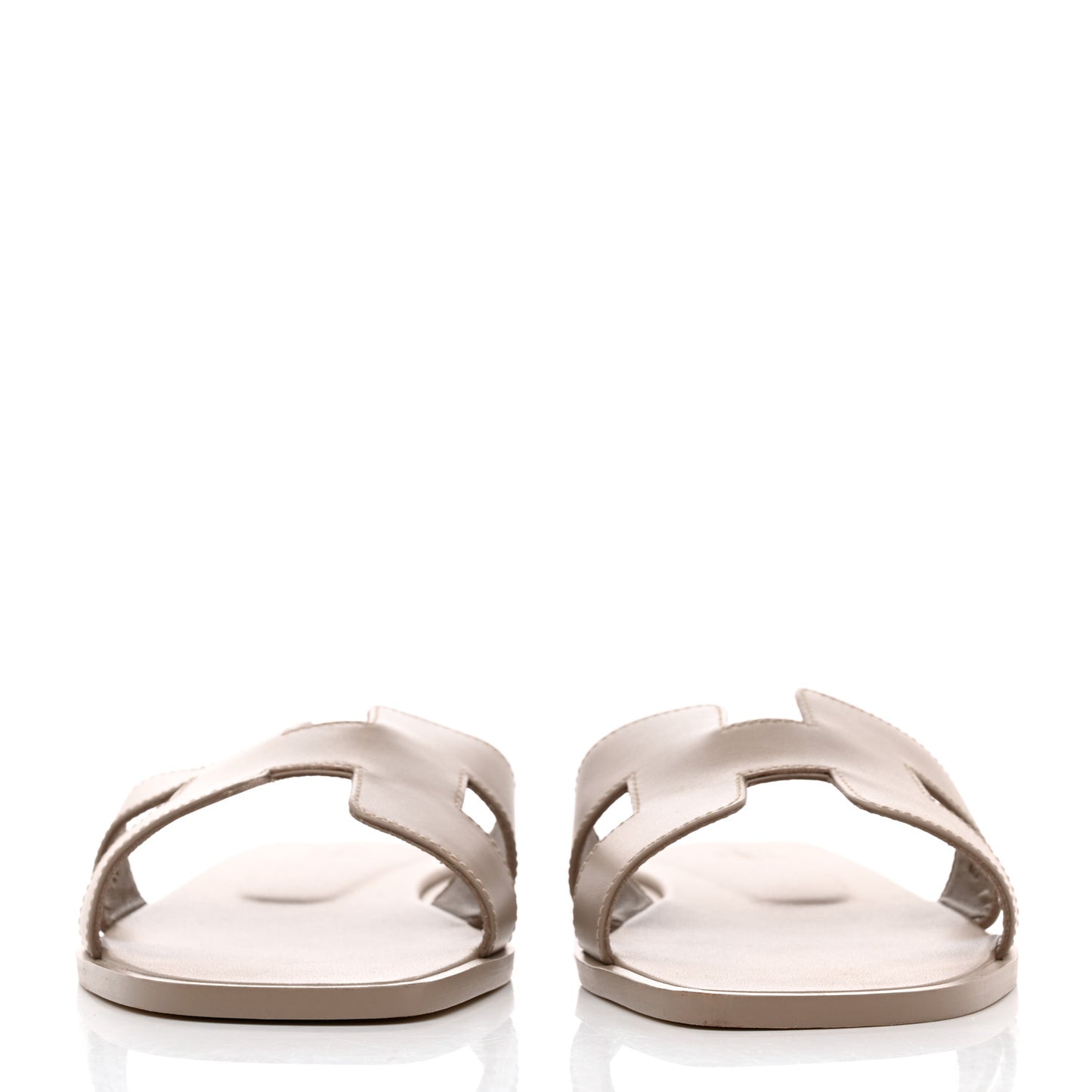 Box Calfskin Oran Sandals 40 Beige Mastic