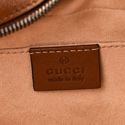 Gucci Glazed Calfskin Matelasse Diagonal Small GG Marmont Chain Shoulder Bag Cuir 6 of 10