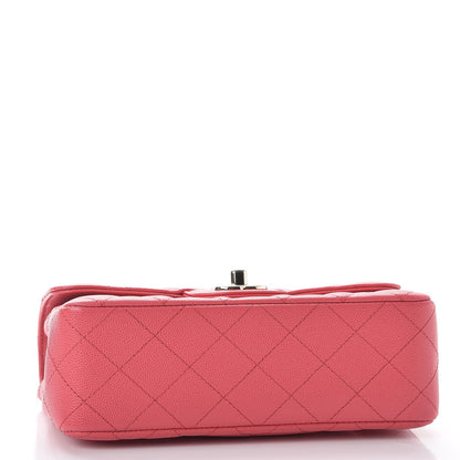 Chanel Caviar Quilted Mini Rectangular Flap Dark Pink 4 of 8