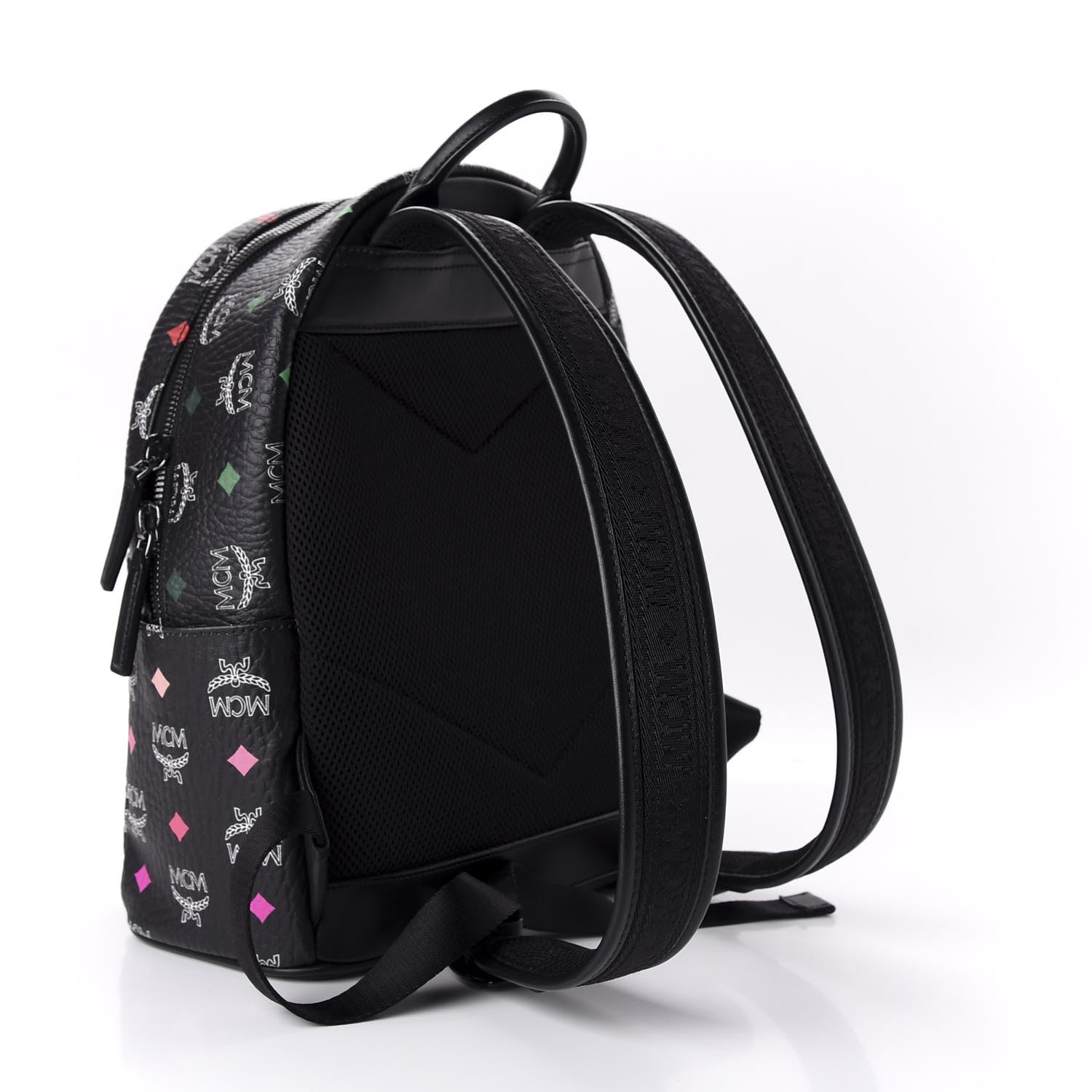 MCM Skyoptic Visetos Small Stark Backpack Spectrum Diamond Black 2 of 8