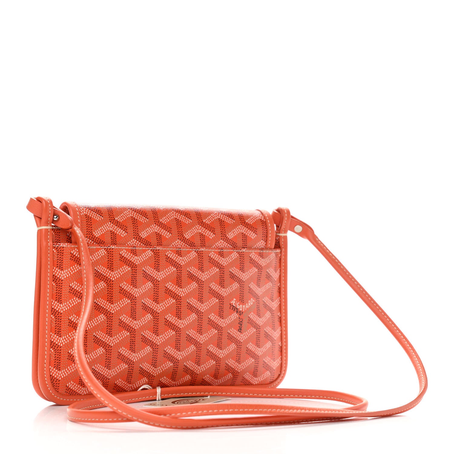 Goyard Goyardine Plumet Wallet Clutch Orange 3 of 11