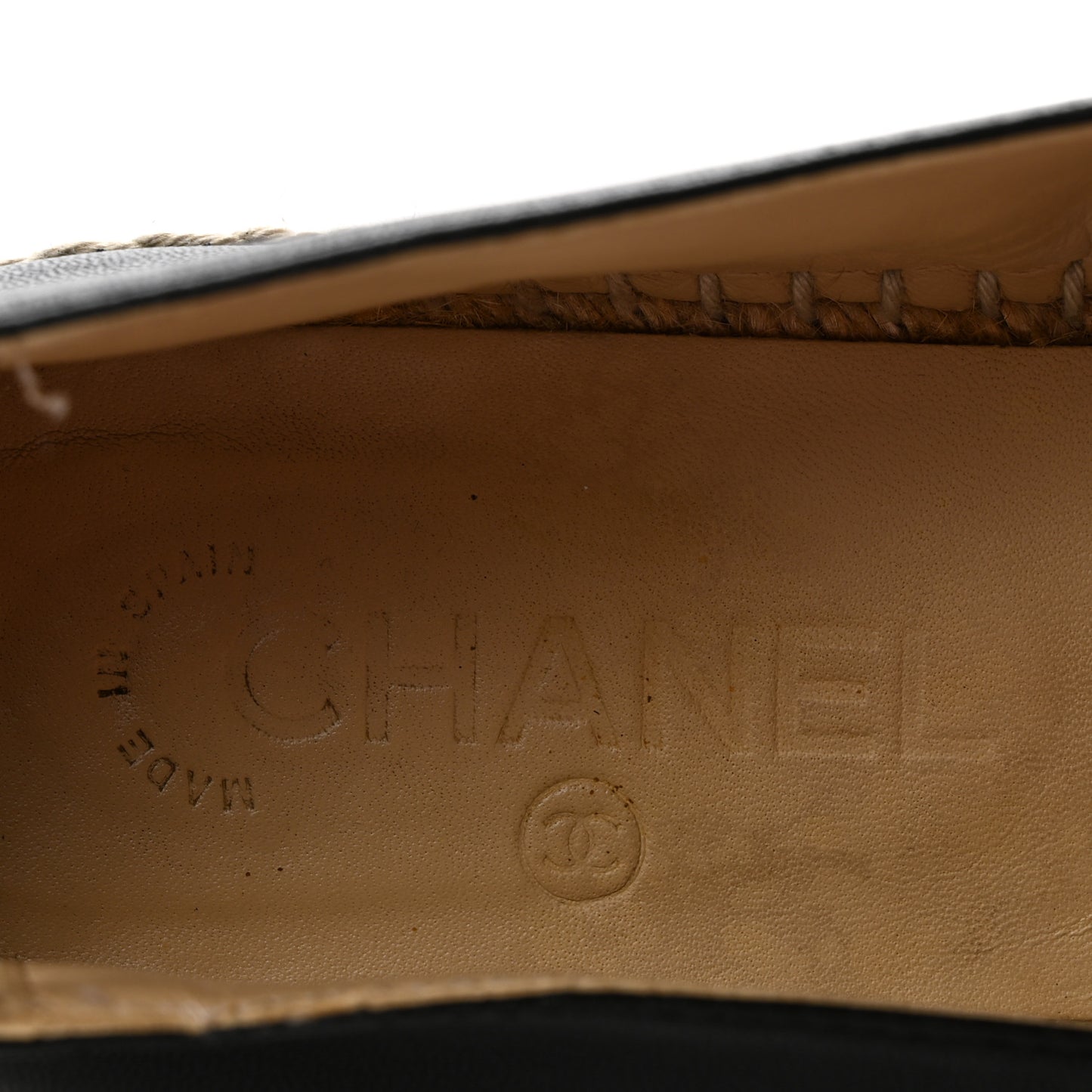 Lambskin CC Espadrilles 39 Black 39 Black