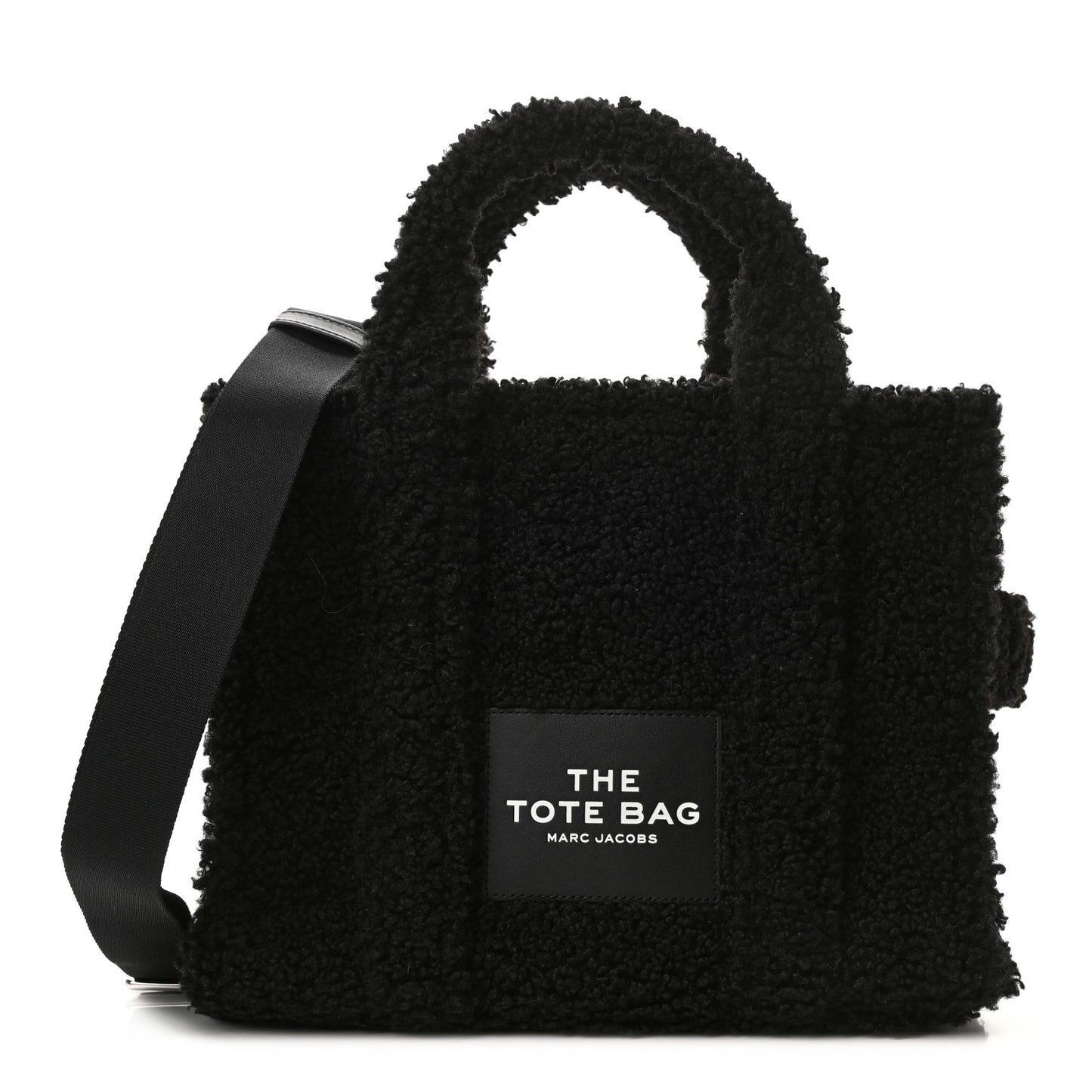 Polyester Cotton The Teddy Traveler Tote Bag Black