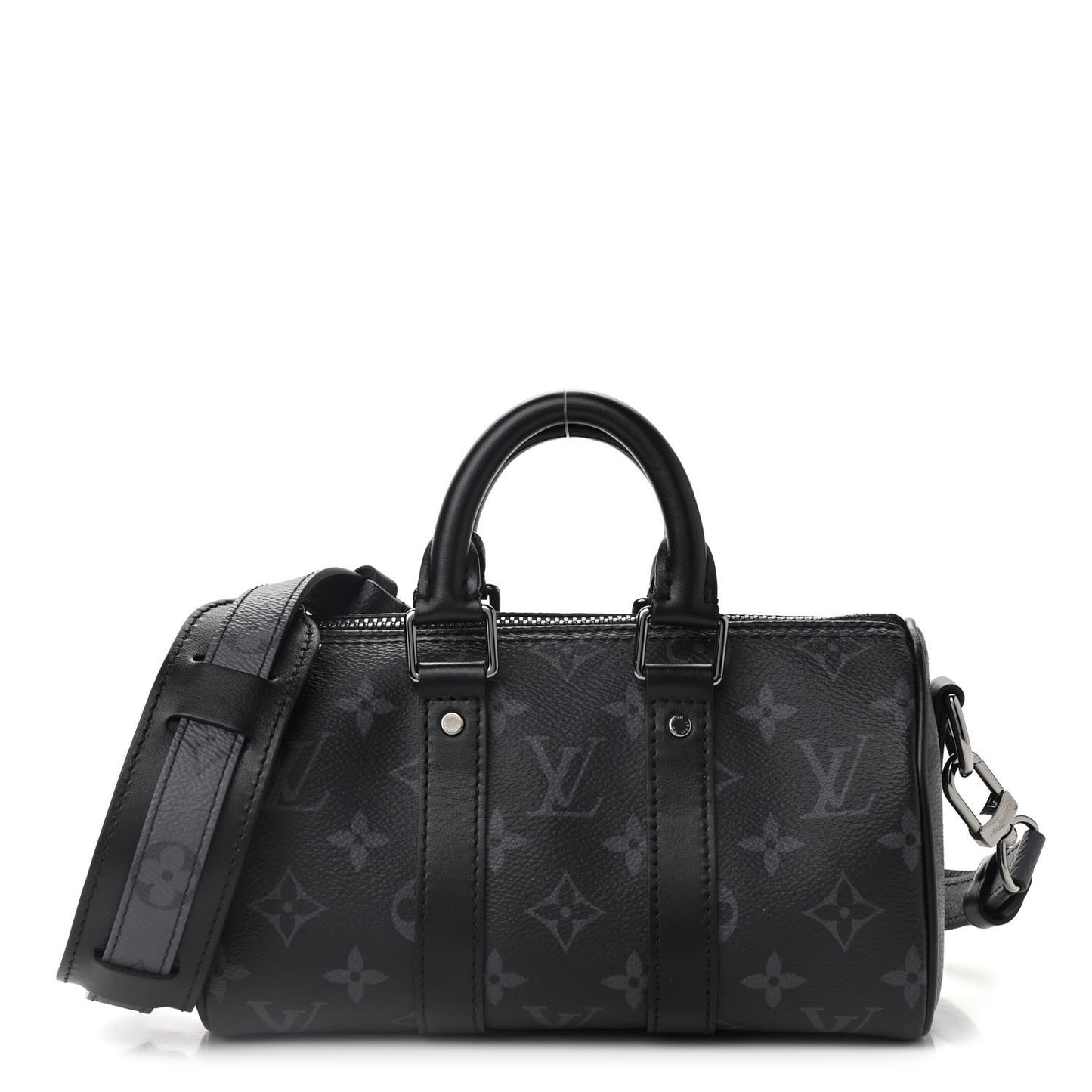 Reverse Monogram Eclipse Keepall XS Black