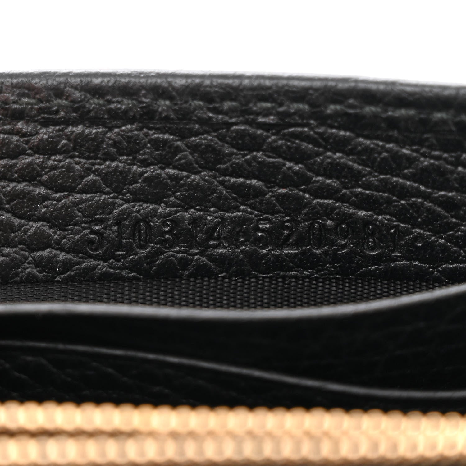 Gucci Dollar Calfskin Interlocking G Chain Wallet Black 7 of 12