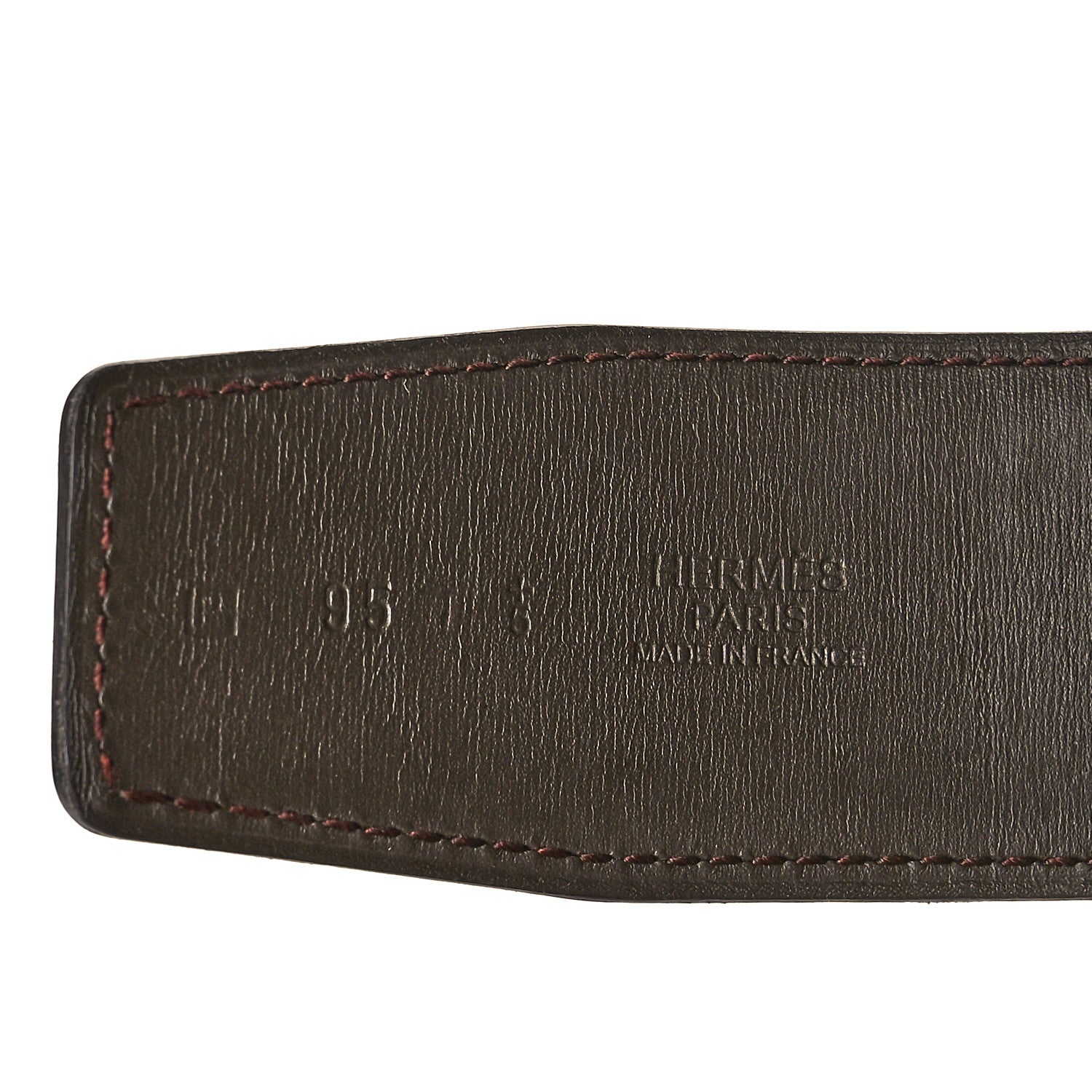 Hermes Box 32mm Constance H Belt 95 Black Chocolate 5 of 8