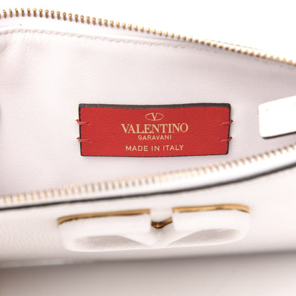 Valentino Garavani Grainy Calfskin VSling Pouch With Strap Optic White 7 of 10
