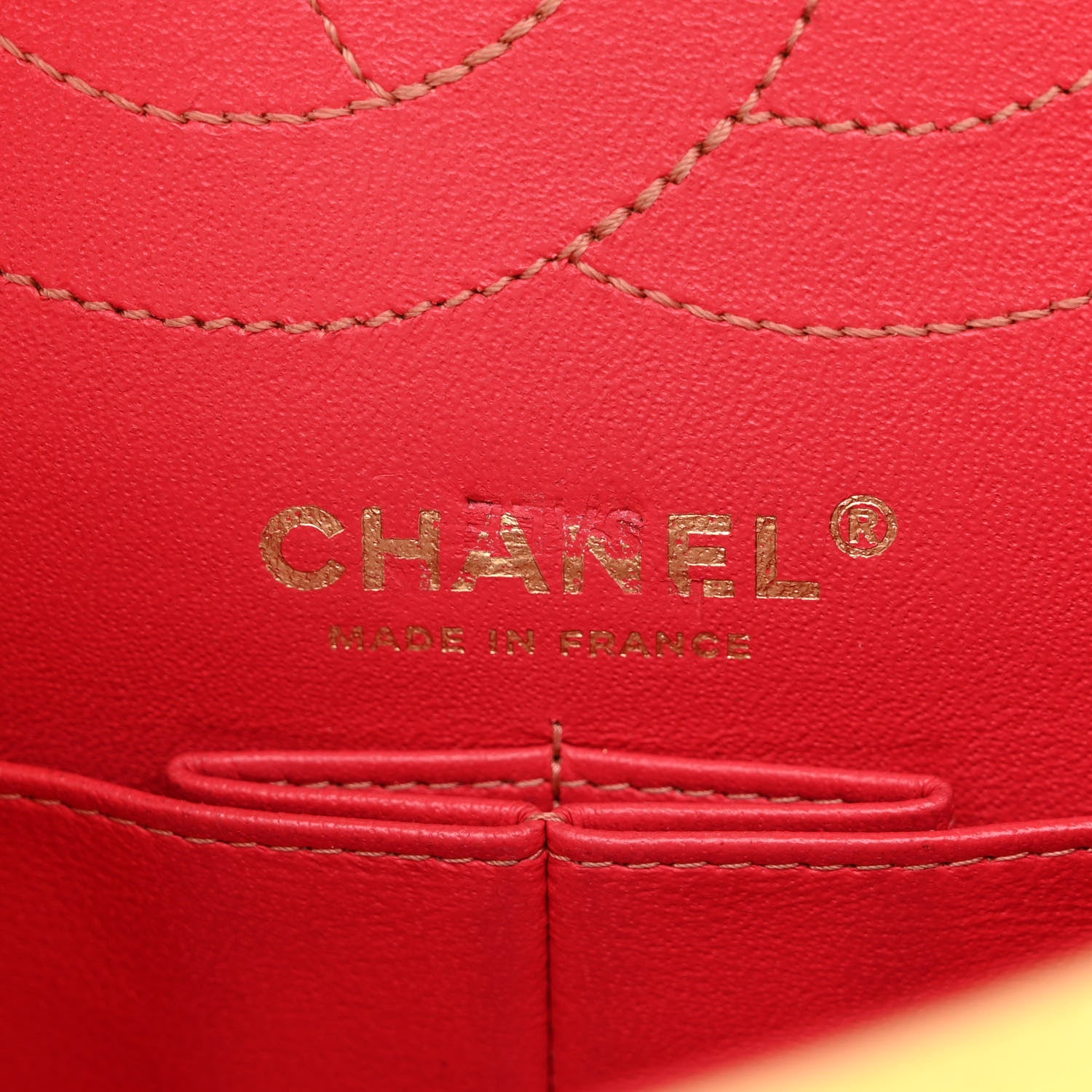 Chanel Sheepskin Chevron Quilted 2.55 Reissue 225 Flap Yellow 6 of 14