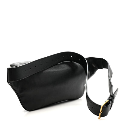 Saint Laurent Grain De Poudre Monogram Belt Bag Black 5 of 21