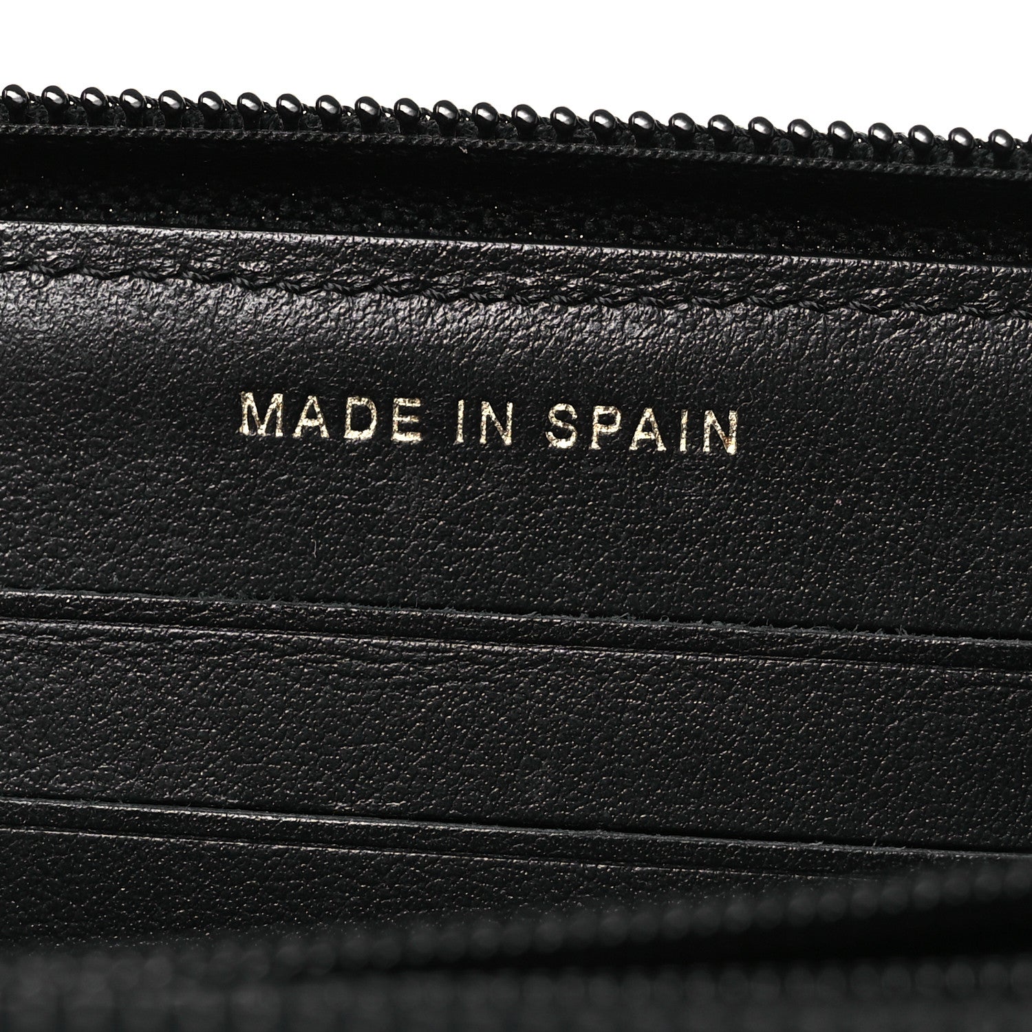 Chanel Lambskin Quilted Small Boy Zip Around Wallet Black 8 of 10