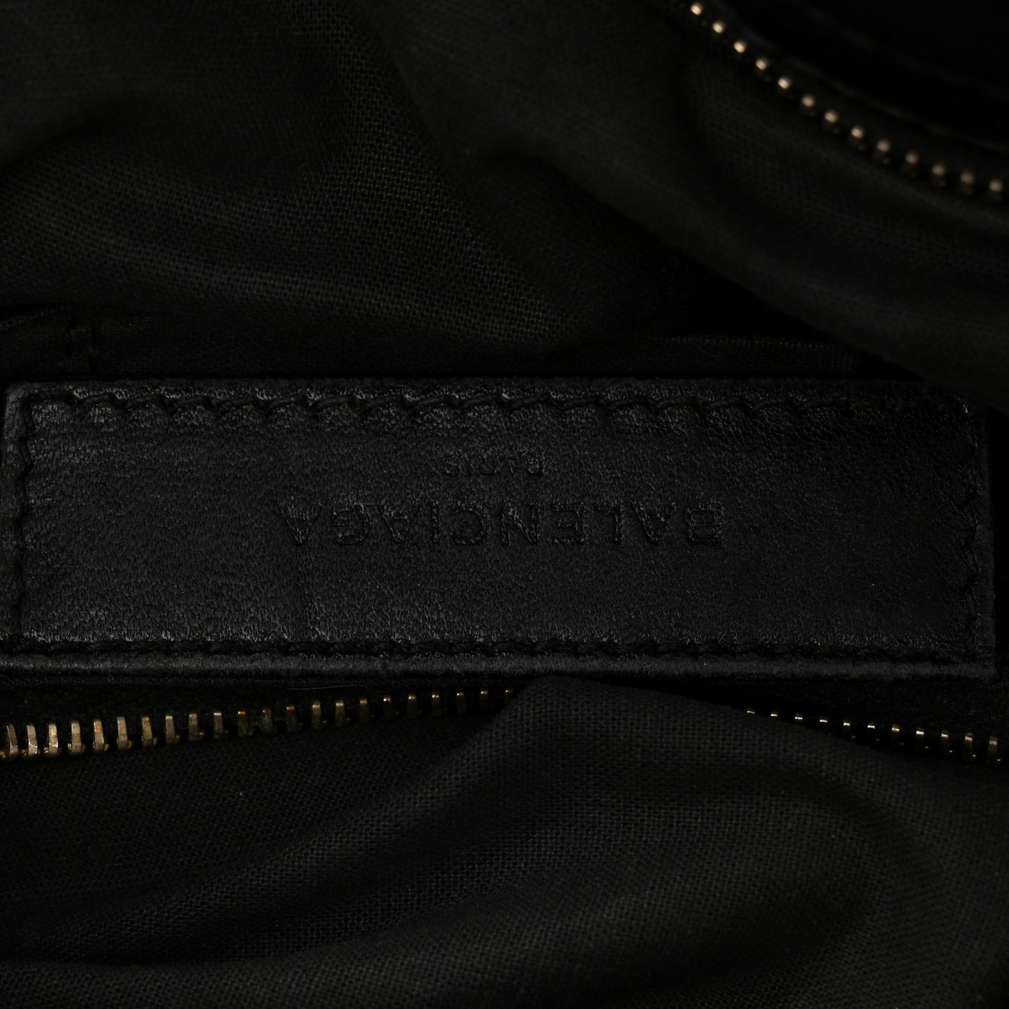 Chevre Gold Metallic Edge Hardware Velo Black