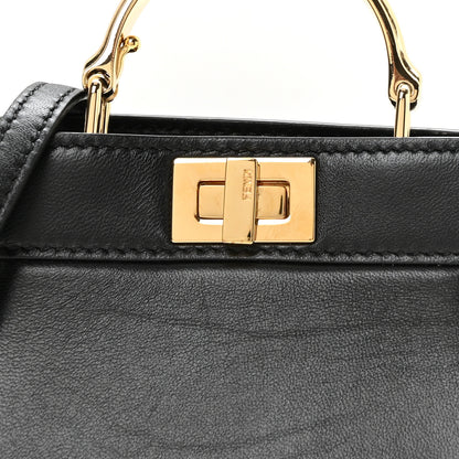 Fendi Shiny Nappa Nano Peekaboo Maxi Handle Satchel Black 8 of 11
