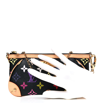 Louis Vuitton Monogram Multicolor Pochette Milla MM Black 2 of 5