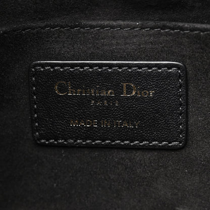 Christian Dior Lambskin Cannage Medium Dior Vibe Hobo Bag Black 6 of 12